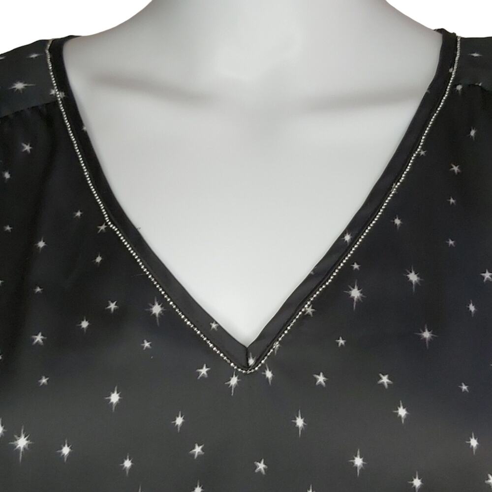 H&M Silky Satin Polyester Twinkle Star Dress Size 8 - Picture 5 of 7